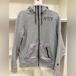 Men's Nike Gray Zip Up Hoodie